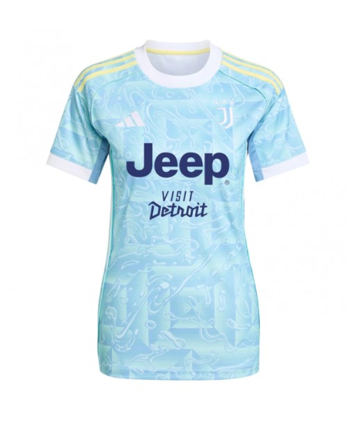 Günstige Juventus Khephren Thuram #19 Auswärtstrikot Damen 2025-26 Kurzarm Günstige Juventus Khephren Thuram #19 Auswärtstrikot Damen 2025-26 Kurzarm